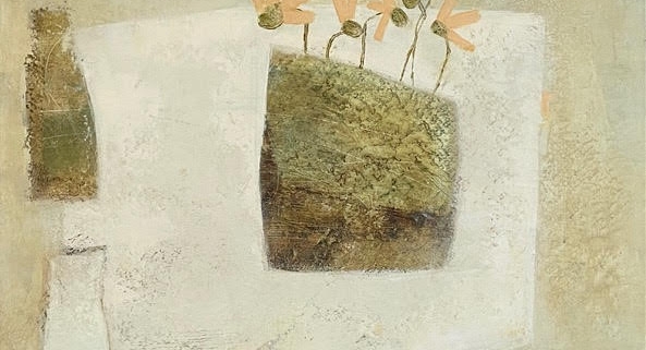 still life painting with flowers