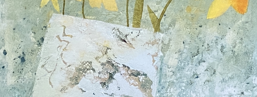 Small floral oil painting